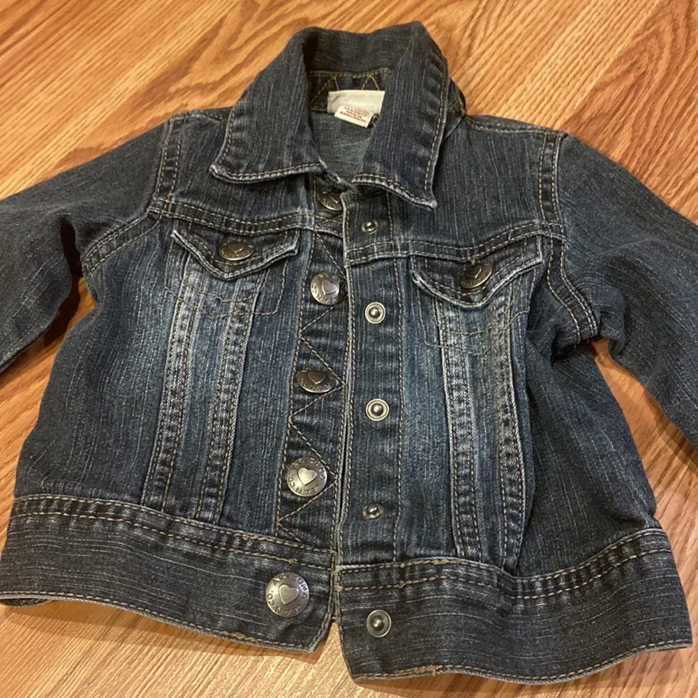 NWT Arizona Jeans distressed toddler denim jacket 2T